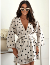 Bawełniany komplet 2w1 kimono i spodenki WYNNE - wzór 1