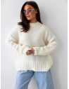 Moherowy sweter oversize MAYA - ecru