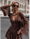 Sukienka mini z siatki  w print ALESSIA - wzór 2