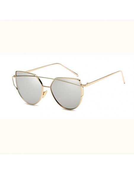 Okulary przeciwsłoneczne Glam Rock - złoto ze srebrem