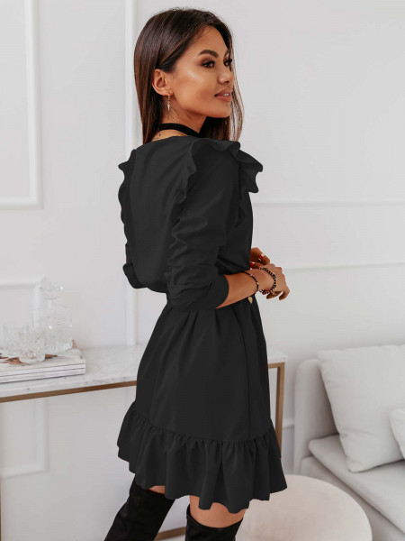 Rozkloszowana sukienka z...